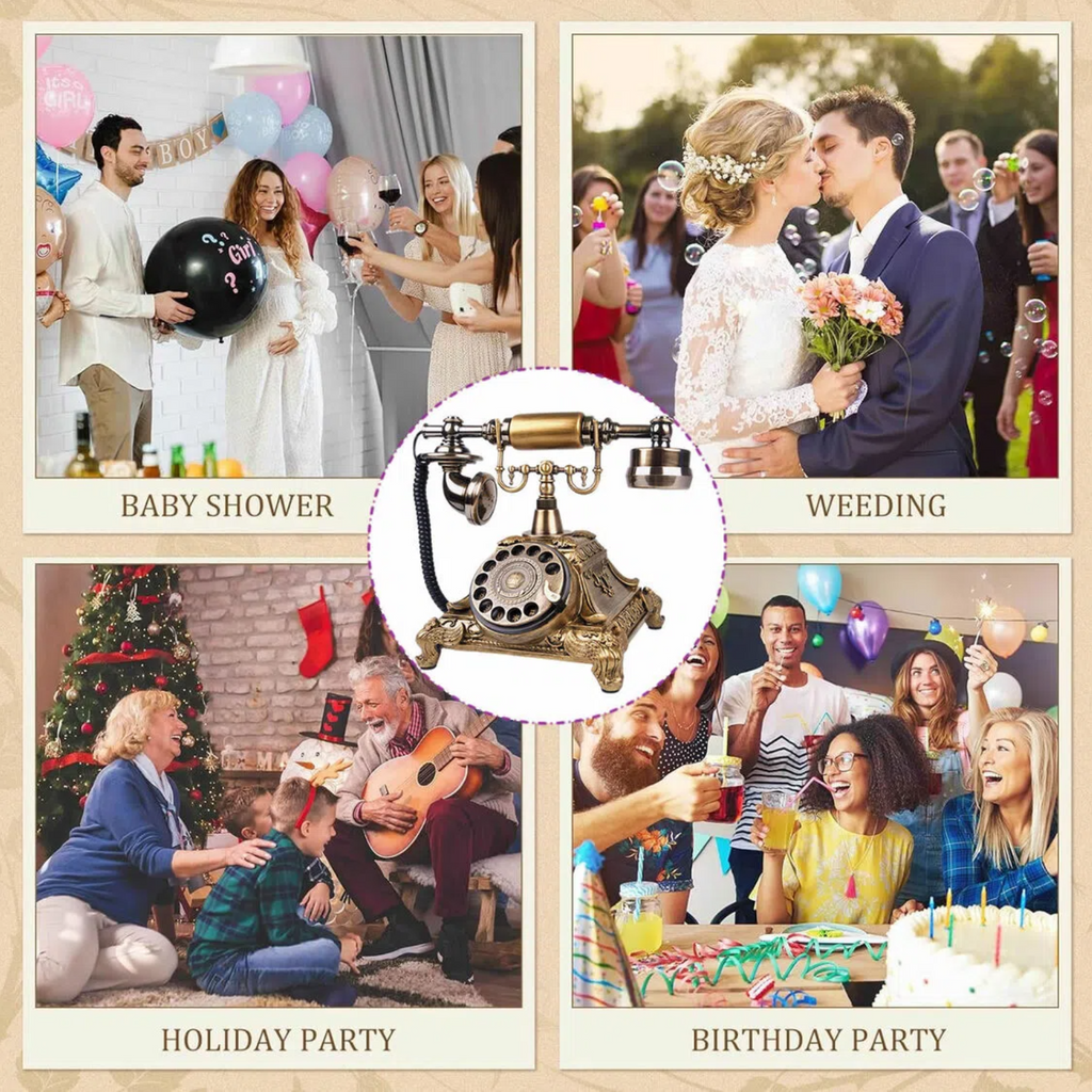 Retro Guest Book Audio 32GB Wedding Guest Book Audio Message Book Telephone For Wedding