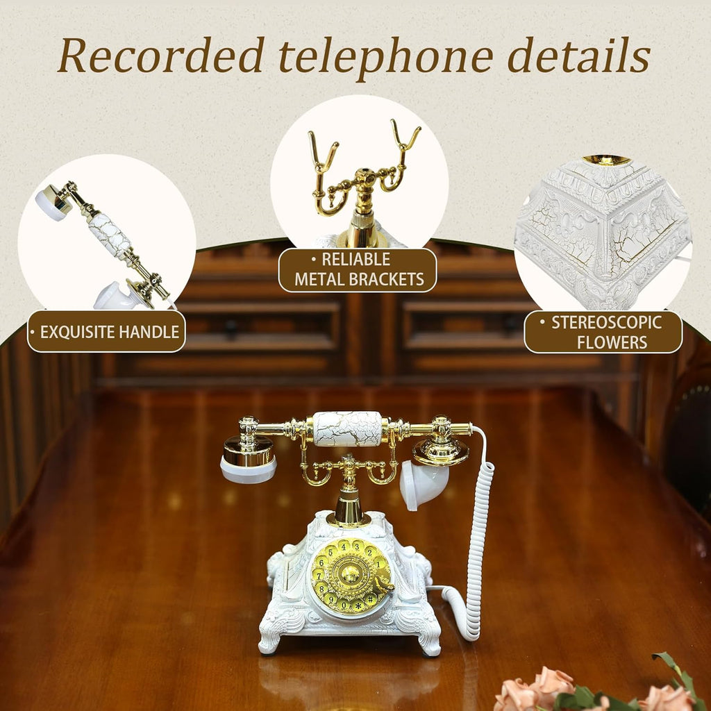 Antique European Telephone Wedding Party Information Recording Vintage Message Book Birthday Party Unique Voice Blessings