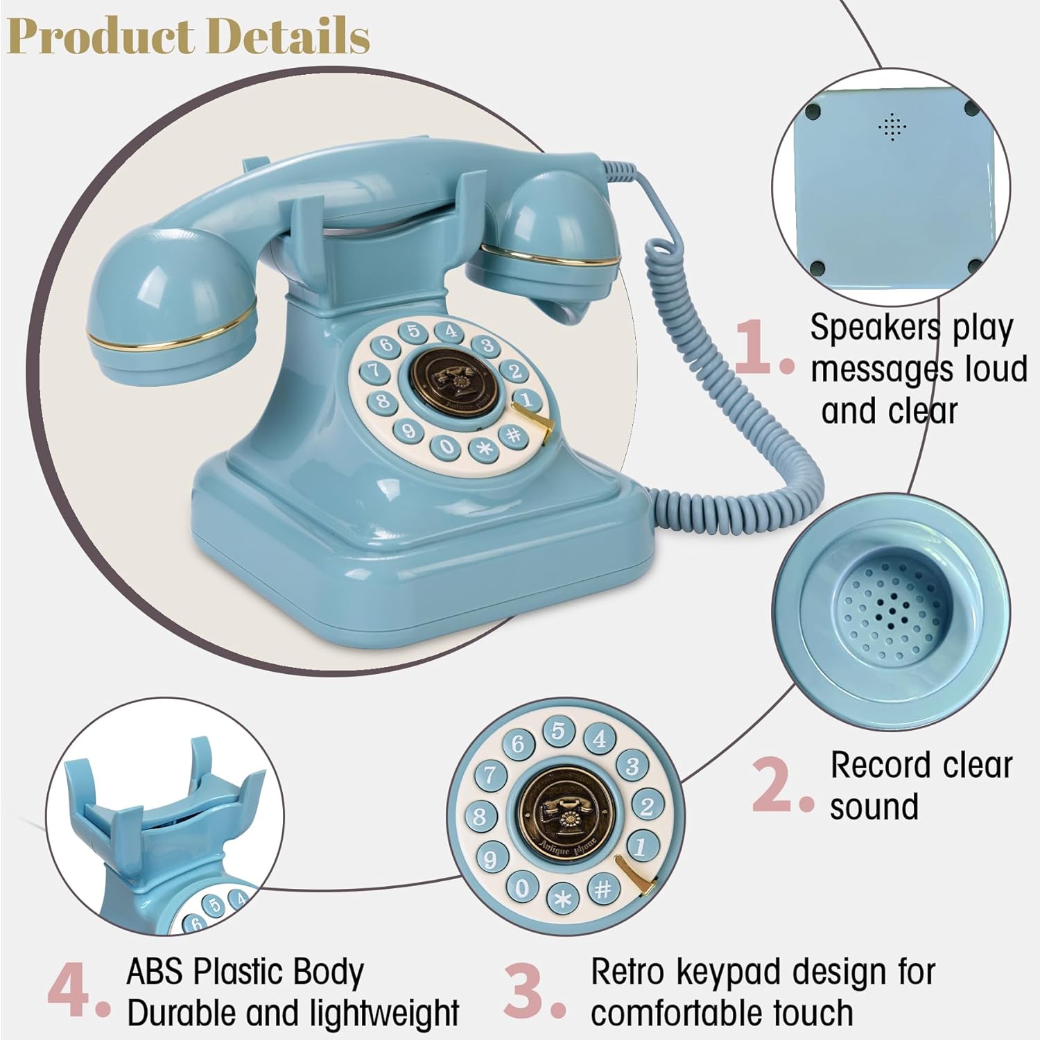 Wedding Decoration Telephone Birthday Party Collect Blessings Antique Guestbook Phone