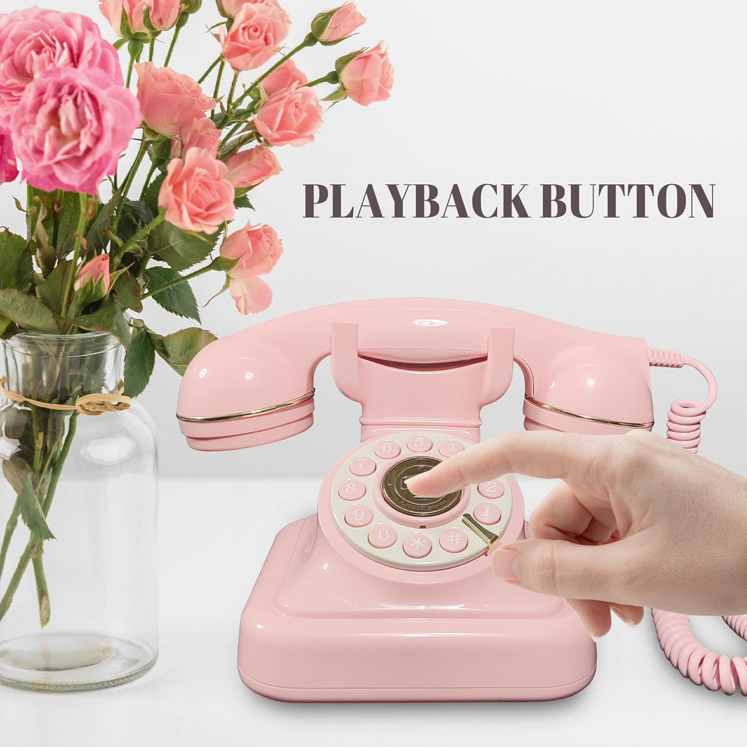 Audio Guestbook Phone For Wedding Decoration Telephone Birthday Party Collect Blessings Antique Guestbook