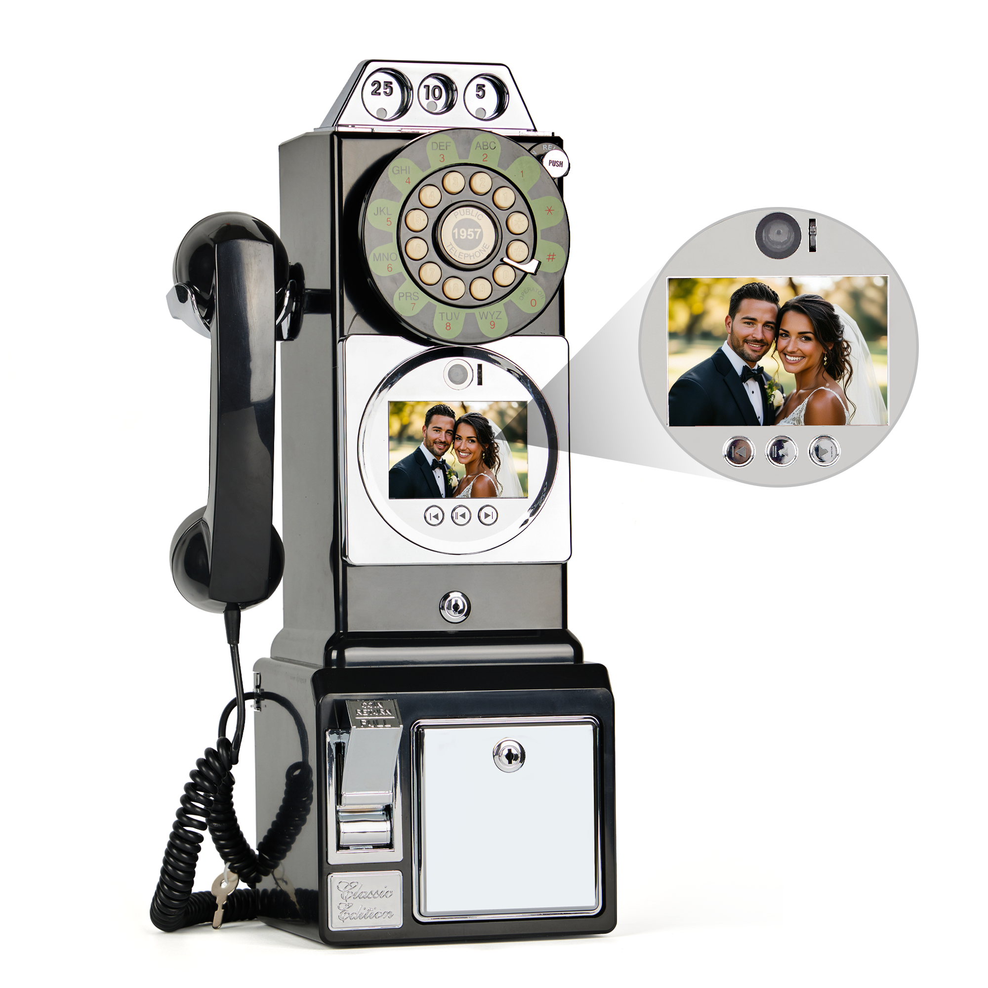 Video GuestBook Wedding Phone 1080P HD Video telephone for Guest Message Book