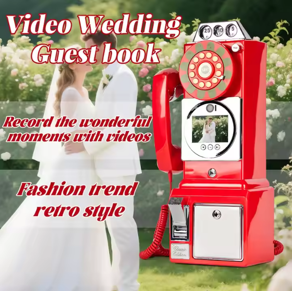 1080P HD Video Audio Guest Book Wedding Phone Customized Video Messages for Wedding